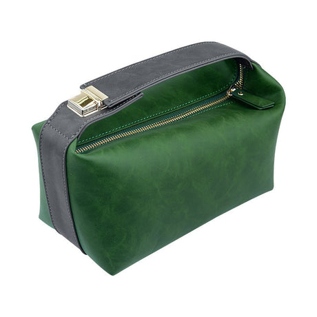 Vintage Leather Toiletry & Makeup Bag - Yorkn Inc✅