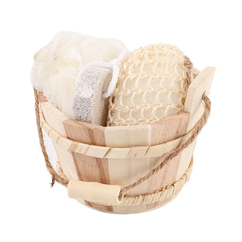 Wooden Bucket Spa Bath Accessory Kit - Yorkn Inc✅