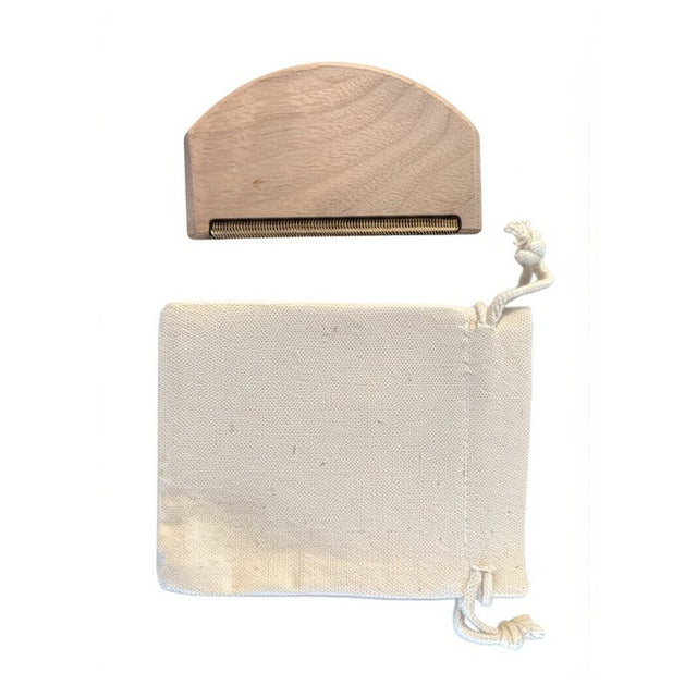 Wooden Cashmere Comb With Drawstring Pouch - For Cleaning - Yorkn Inc✅