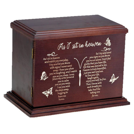 Wooden Cremation Urn - Yorkn Inc✅