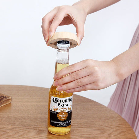 Wooden Magnetic Bottle Opener - Yorkn Inc✅