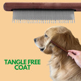 Wooden & Metal Pet Comb - Yorkn Inc✅